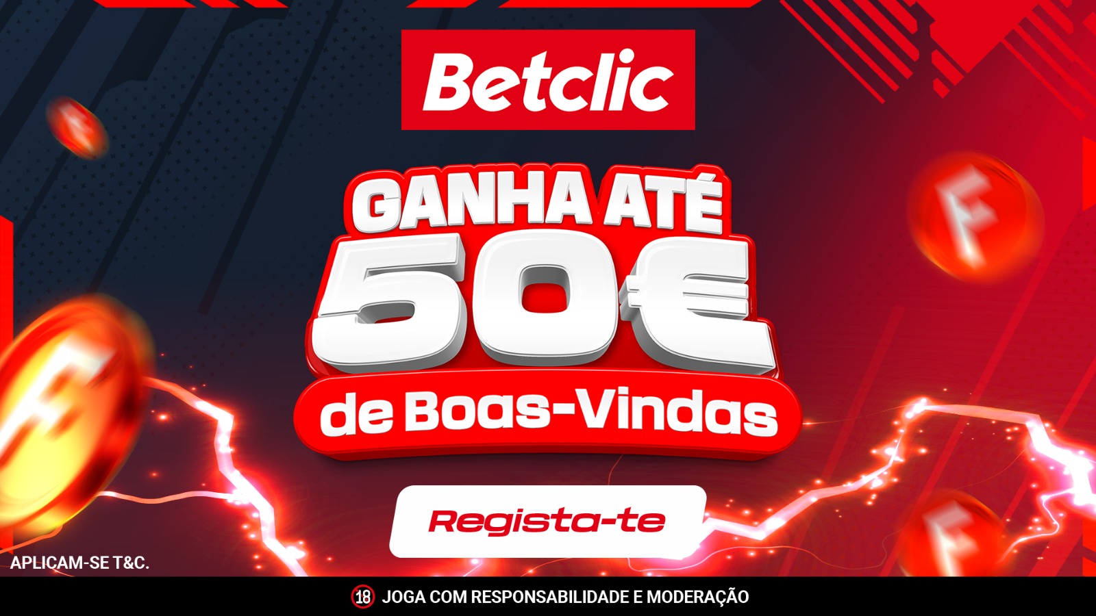 Betclic — Ganha até 50€ de Boas-Vindas